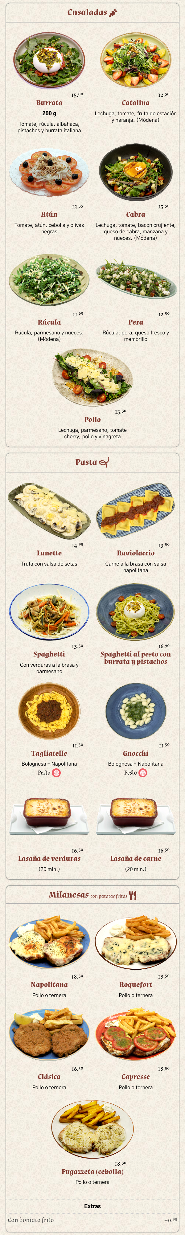 Menu QR Catalina ensaladas